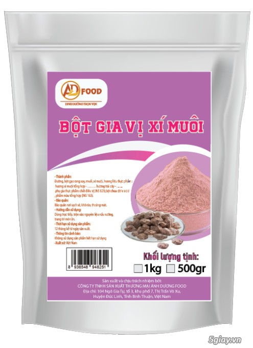 Bột gia vị xí muội - bột xí muội ô mai 1kg